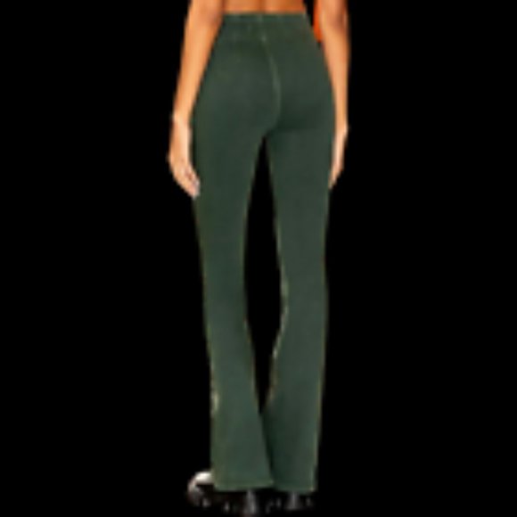 NEW FREE PEOPLE WE THE FREE GREEN JAYDE CORD CORDUROY FLARE JEANNS SIZE 26 - Picture 3 of 11